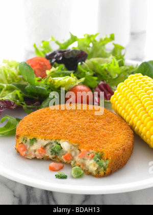 Grill légumes crémeux rempli Banque D'Images