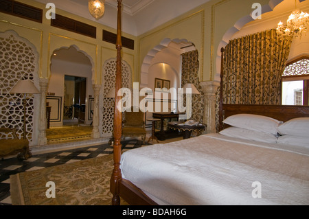 Samode Palace Hotel, Samode, Maharajah's suite, près de Jaipur, Inde Banque D'Images