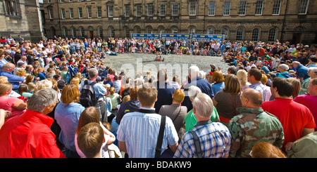 Scènes de rue du Festival Fringe d'Édimbourg Banque D'Images