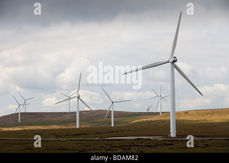 Scout Moor wind farm sur le Pennine Moors entre Rochdale et Ramsbottom UK Banque D'Images