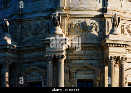 Détail de la Minnesota State Capitol building. Banque D'Images