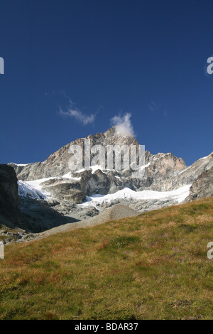 Vue de l'Obergabelhorn Zermatt Suisse Valis Banque D'Images