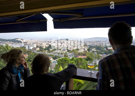 Vue sur la ville de Barcelone du Placa Docteur Andreu en Espagne Banque D'Images