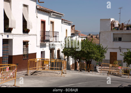 Village blanc Alora. Malaga. Costa del Sol. L'Andalousie. L'Espagne. L'Europe Banque D'Images