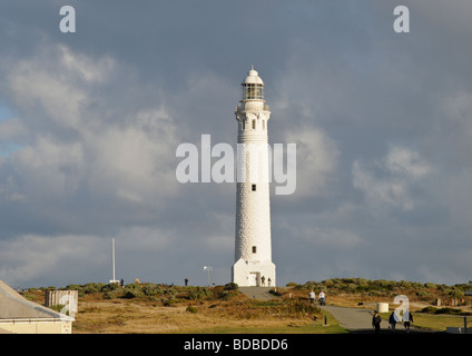 Cap Leeuwin Lighthouse vus de nord est le sud du point le plus éloigné de la partie continentale de l'ouest du continent australien près de Augusta. Banque D'Images