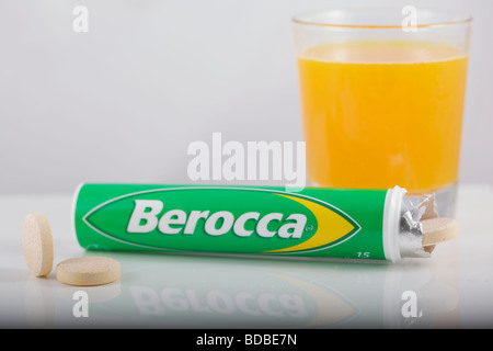 Berocca comprimé santé Banque D'Images