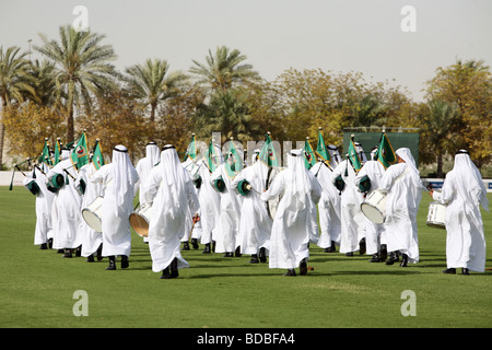 Groupe de musique au Cartier International Polo Challenge 2007 Dubai, Dubaï, Émirats Arabes Unis Banque D'Images