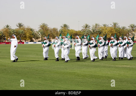 Groupe de musique au Cartier International Polo Challenge 2007 Dubai, Dubaï, Émirats Arabes Unis Banque D'Images