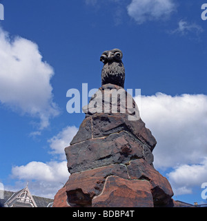 Colvin Fontaine Moffat Ram Statue, Moffat, Dumfries et Galloway, Écosse Banque D'Images