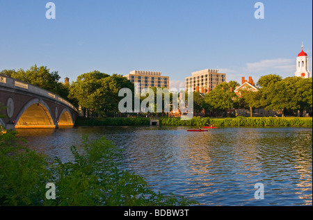 Charles River, Boston Massachusetts Harvard Banque D'Images