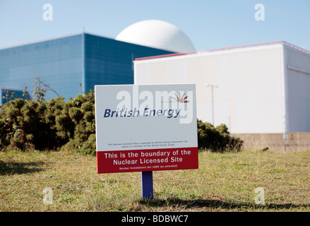 La centrale nucléaire de Sizewell B Suffolk, UK. Banque D'Images