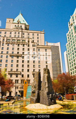 La fontaine du centenaire de la cathédrale Lieu Centre-ville de Vancouver, British Columbia Canada Banque D'Images