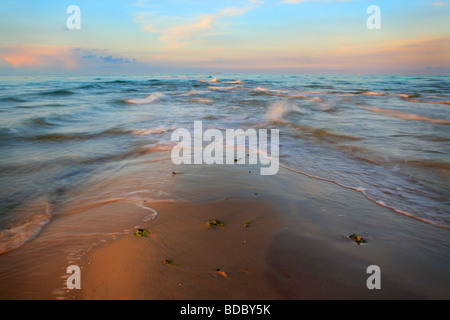 La plage de Skagen au Danemark Banque D'Images