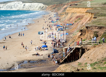 L'été, soleil, Brook Park, Île de Wight, Angleterre, RU, FR. Banque D'Images