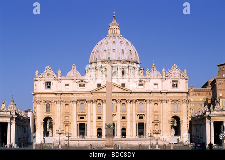 Italie, Rome, Cité du Vatican, basilique Saint-Pierre Banque D'Images