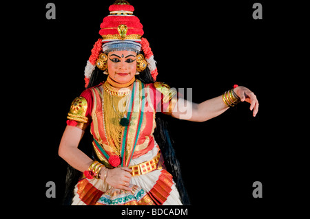 Nangyar Koothu - performance solo, la danse classique, le théâtre du Kerala Banque D'Images