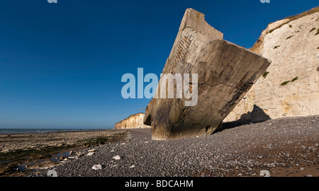 Bunker dans St Margerite Normandie Banque D'Images