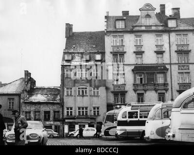 Géographie / voyages, Allemagne, Munich, places, place St-Jakob-Square avec la maison Ignaz Günther, 1965, Banque D'Images