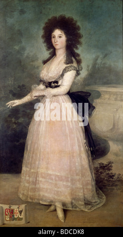 Beaux-arts, Goya y Lucientes, Francisco Jose de, (1746 - 1828), peinture, 'Dona Tadea Arias de Enriquez', 1793 - 1794, huile sur Banque D'Images