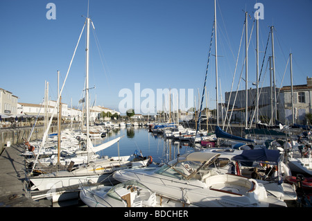 Port de Plaisance, St Martin de Re Banque D'Images