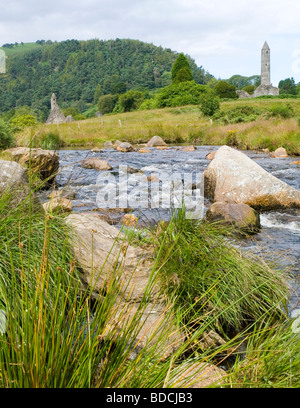 Glendalough pittoresque dans le comté de Wicklow, en République d'Irlande l'été 2009 Banque D'Images