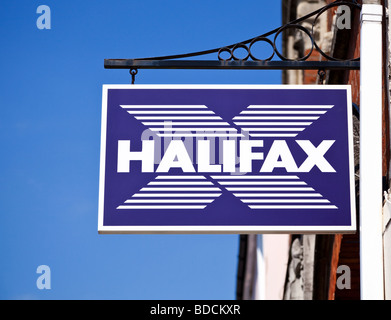 Le logo de la banque Halifax signer England UK Banque D'Images