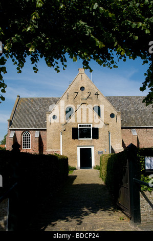 L'église du village agricole Maartenskerk Oosterend Texel Pays-bas Hollande Banque D'Images