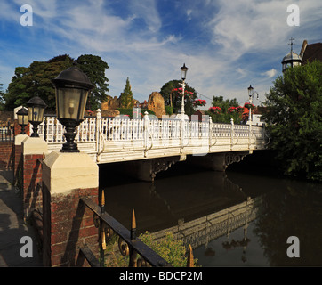 Le grand pont à Tonbridge, Kent, Angleterre, Royaume-Uni. Banque D'Images