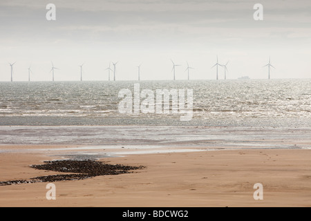 Garrot d'un parc éolien en mer 30 90 MW de turbines éoliennes offshore terminée en 2006 Banque D'Images