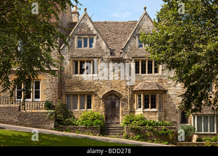 Cotswolds maison en pierre, vieilles maisons traditionnelles anglaises à Burford, Oxfordshire, Angleterre, Royaume-Uni Banque D'Images