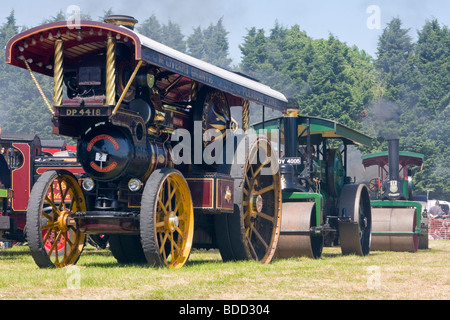 Rangée de 3 locomotives à vapeur Banque D'Images