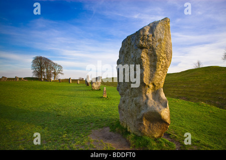 Avebury Stone Circle Avebury Wiltshire Angleterre Marlborough Banque D'Images