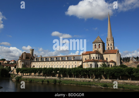 Abbaye de Saint-Savin sur Gartempe Banque D'Images