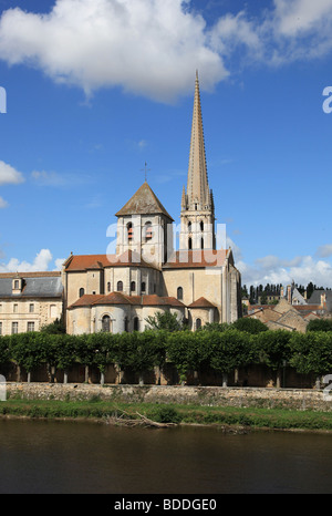 Abbaye de Saint-Savin sur Gartempe Banque D'Images