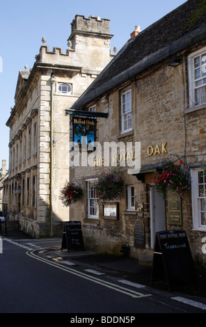 Le Pub Royal Oak Burford Oxfordshire Banque D'Images