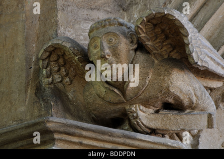 Angel capital dans l'église de la Vierge Marie, Rushden Northamptonshire, Angleterre, Royaume-Uni, Banque D'Images