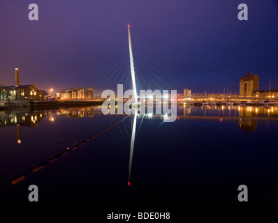 Pont de voile, Swansea, Pays de Galles Banque D'Images