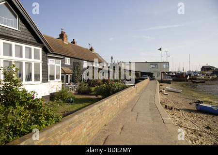 Seafont,île Mersea vieux bâtiments et rues étroites Banque D'Images