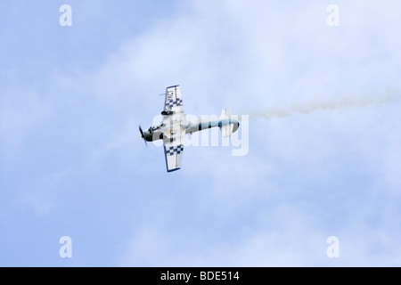 L'équipe de voltige cosaques Yak-52 Alexandre Saltanov Banque D'Images