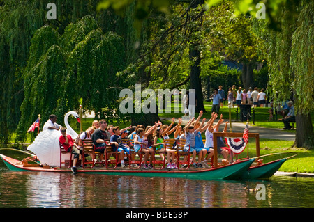 Boston public Garden, Boston Massachusetts, États-Unis Banque D'Images