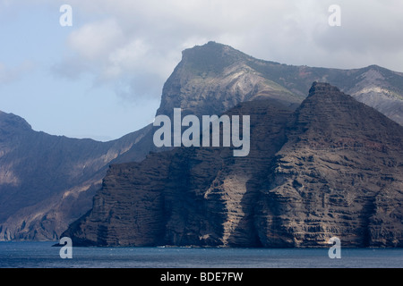 Vue sur la côte d'une mer de Saint Helena Island Océan Atlantique Sud Banque D'Images