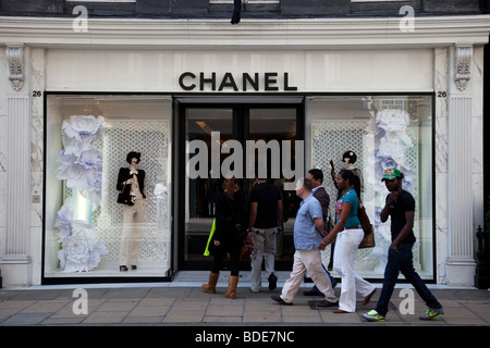 Boutique Chanel sur Bond Street, Central London Banque D'Images