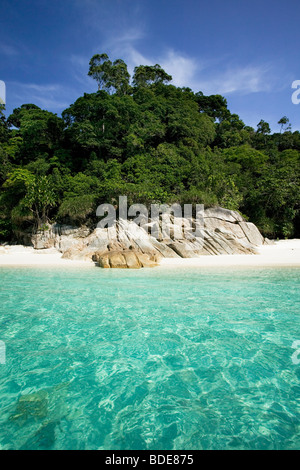 Un paradis plage de Pulau Perhentian, Malaisie. Banque D'Images