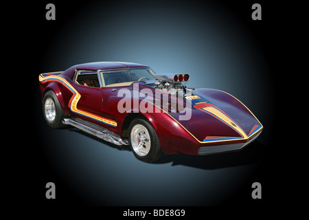 1974 Chevrolet Corvette nommée Flush Royal. World of Wheels Grand Champion National. Banque D'Images