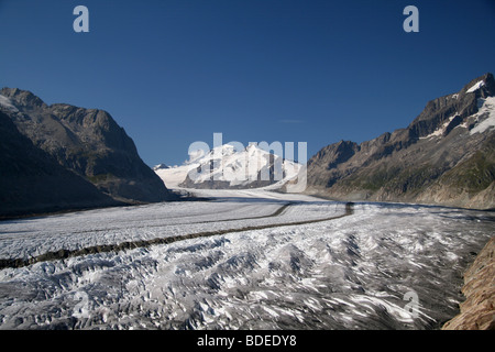 Grand Glacier d'Aletsch Valais Suisse 01 Banque D'Images