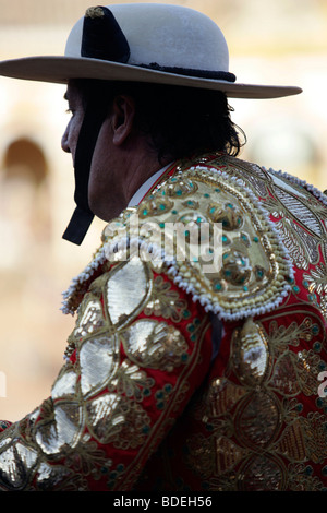 Picador torero. Corrida à Real Maestranza, Séville, Espagne, le 15 août 2006. Banque D'Images