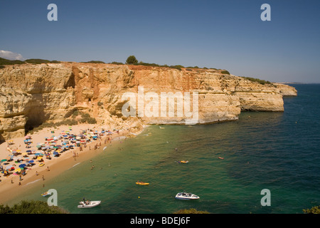 La plage de Carvoeiro, Algarve Portugal Benagil Banque D'Images