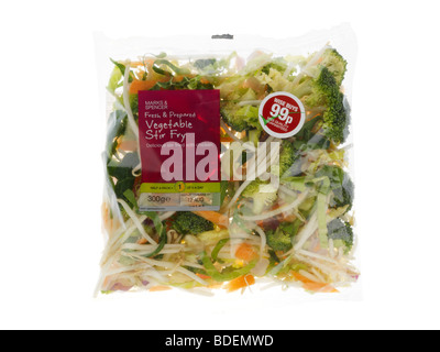 Légumes sautés Banque D'Images