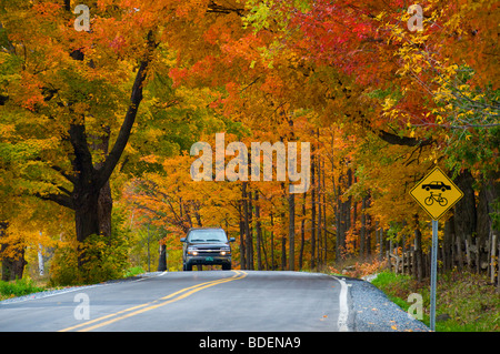 Route de campagne Cantons de l'est Province de Québec Canada Banque D'Images