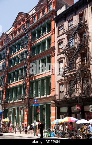 Quartier de Soho à New York City Banque D'Images